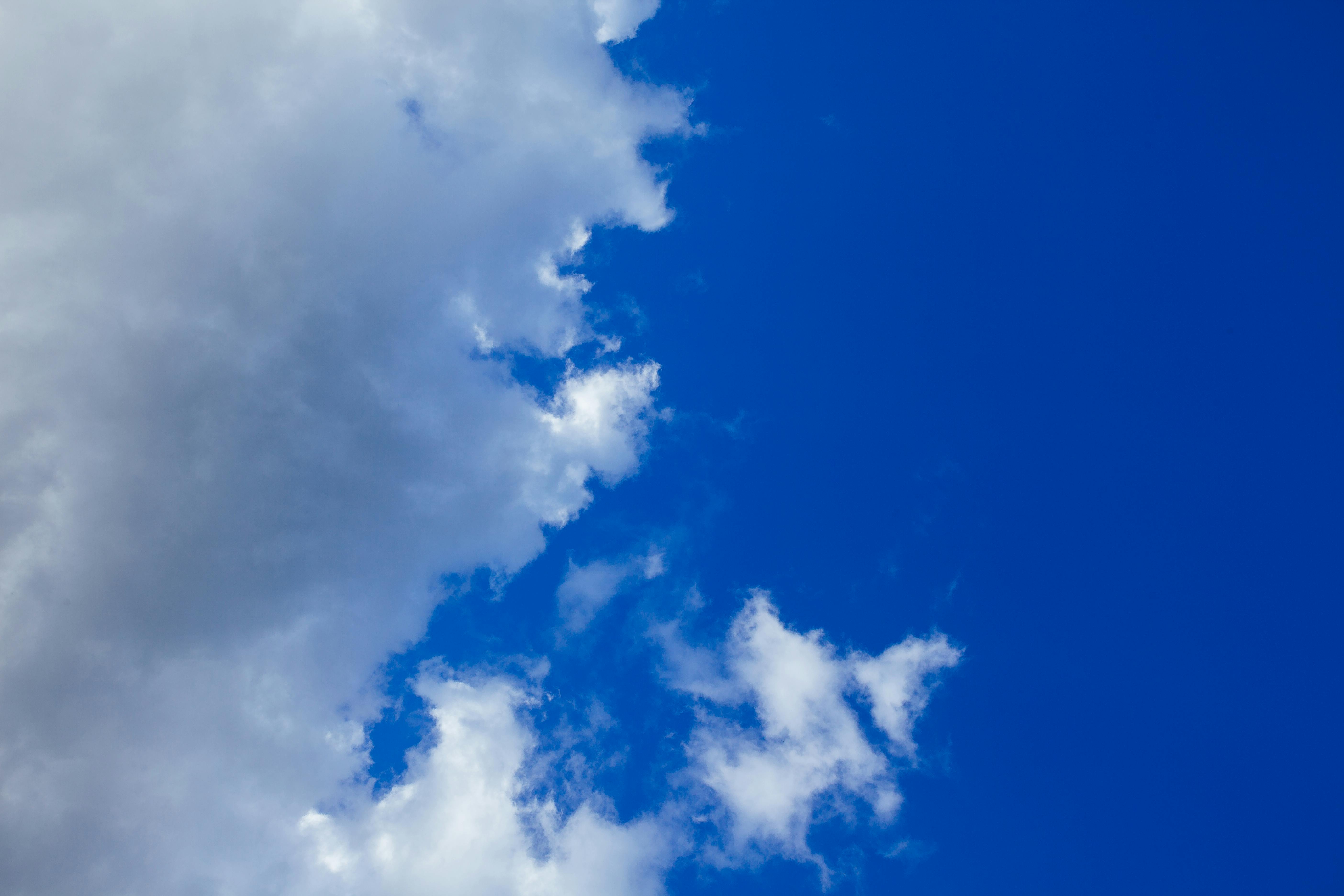 White and Blue Cloudy Sky · Free Stock Photo - 5616 x 3744 jpeg 1543kB