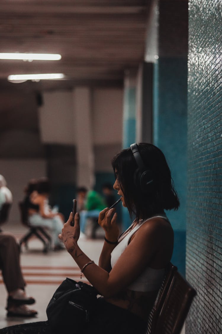 Woman With Headphones