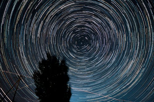 夜空, 星星, 時間流逝 的 免費圖庫相片
