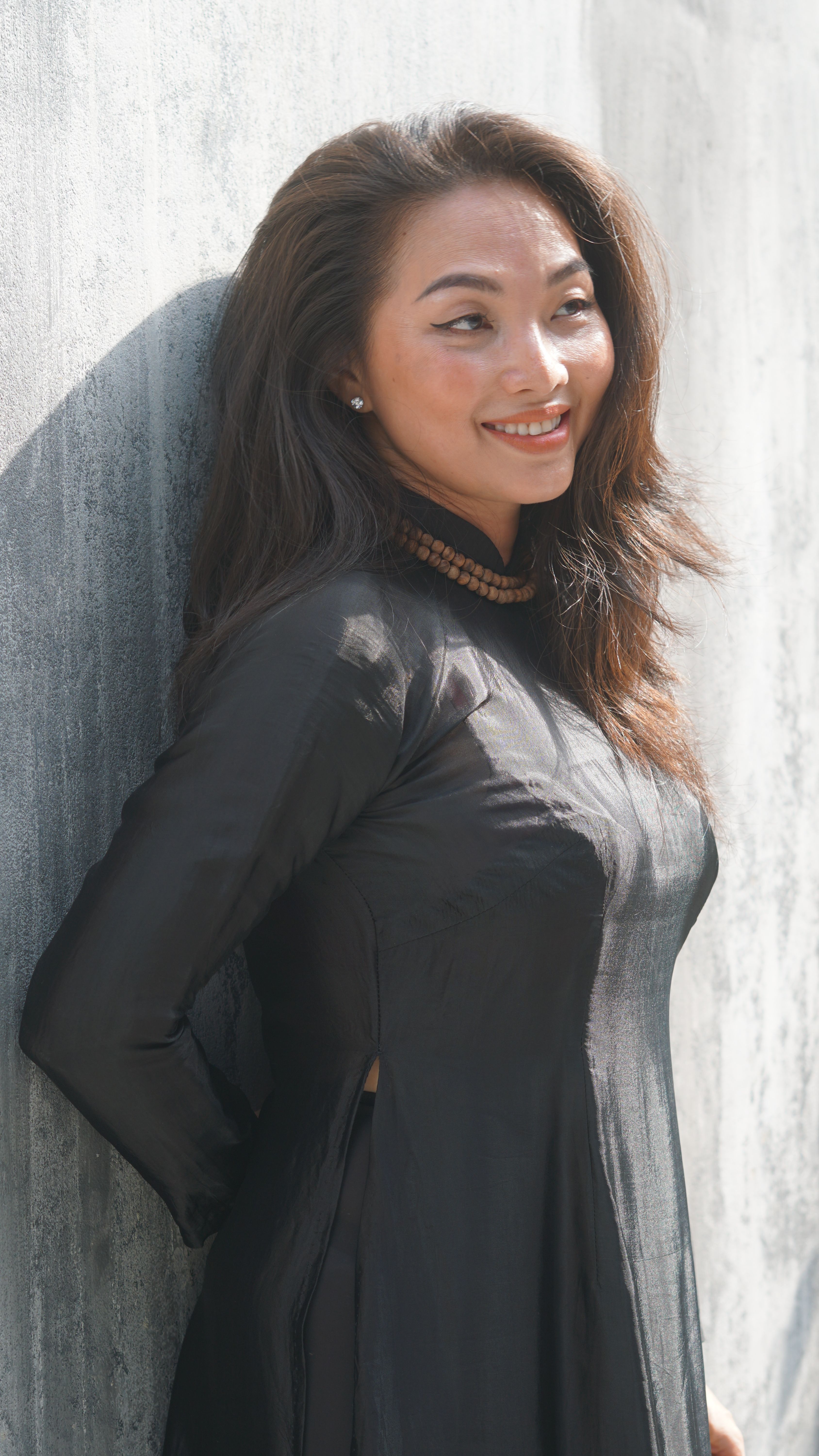 Brunette in Black Dress · Free Stock Photo