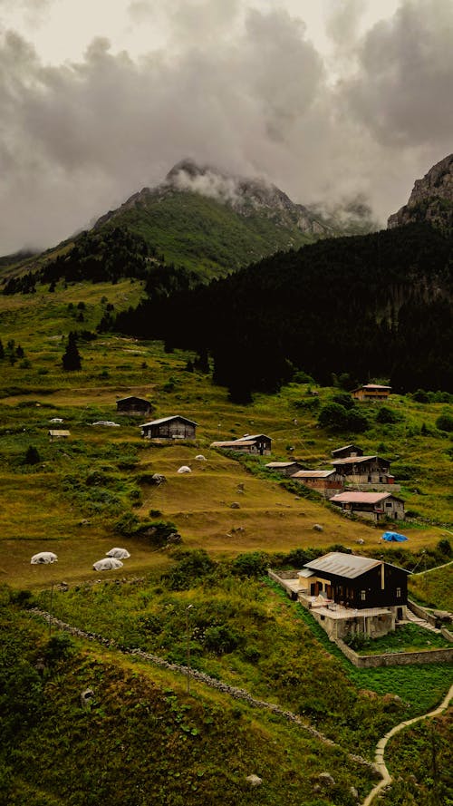 Foto d'estoc gratuïta de foto des d'un dron, muntanyes, paisatge