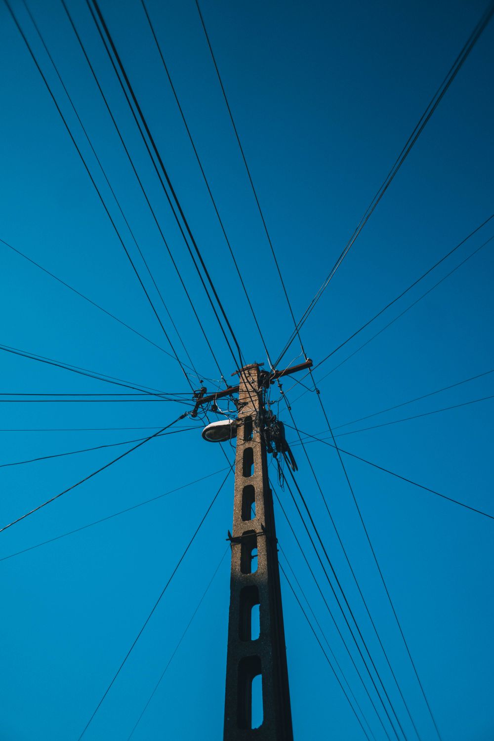 electricity pylon from below · Free Stock Photo