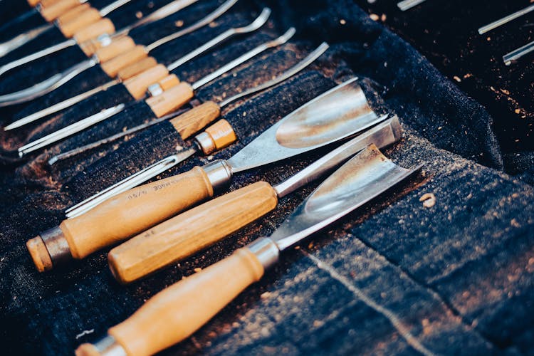 Carving Tools In A Case