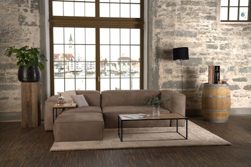 Modulares Sofa Harvey L - Leder