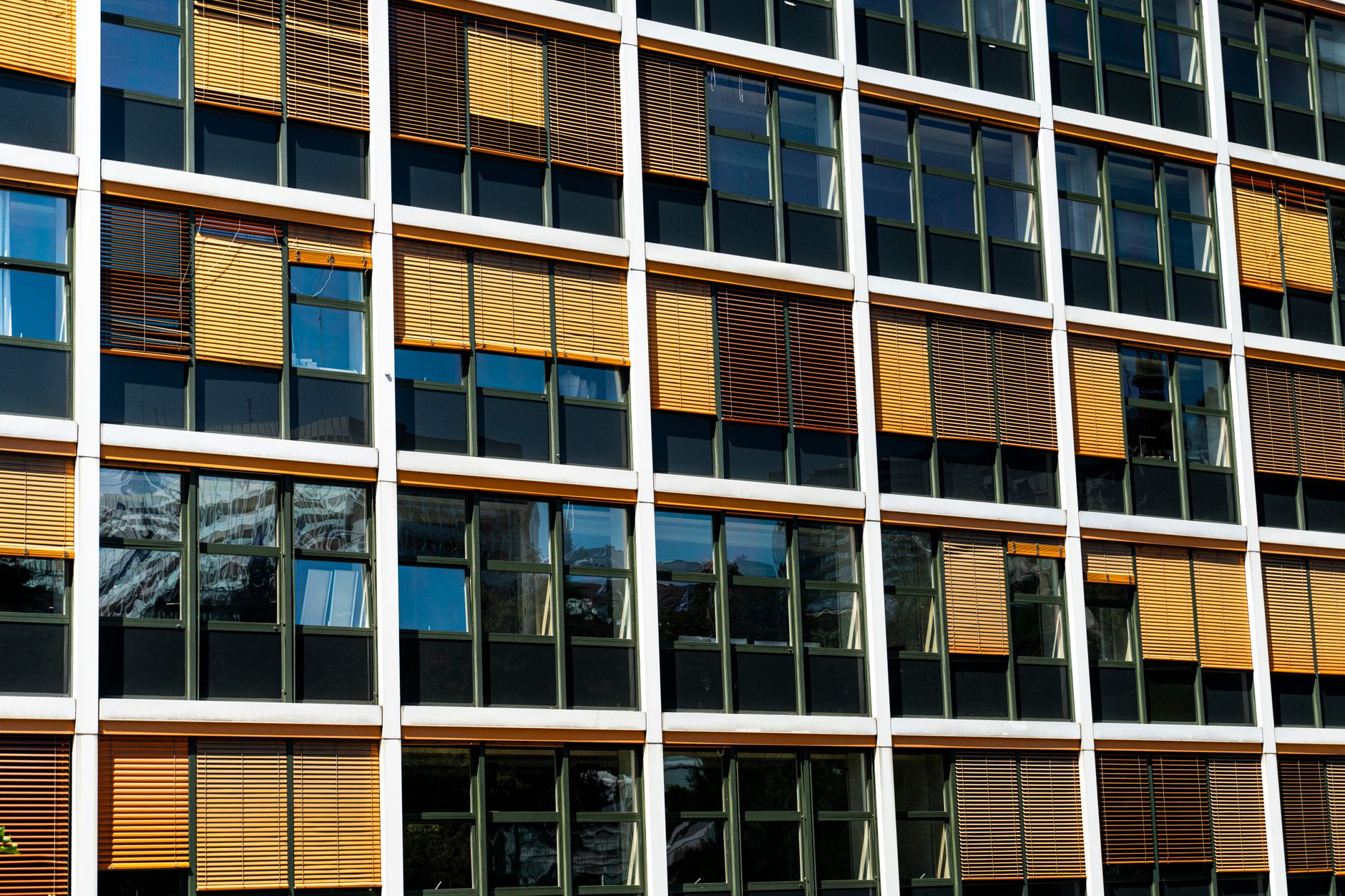 Office building entrance on a Swiss street