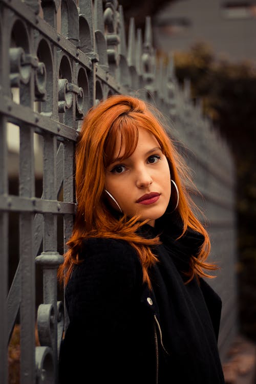 Free Women's Black Long Sleeve Shirt Stock Photo