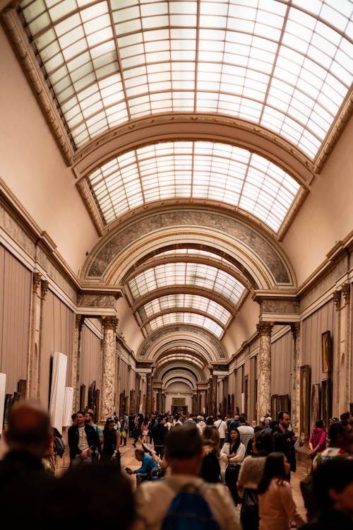 博物館, 垂直拍摄, 巴黎 的 免费素材图片