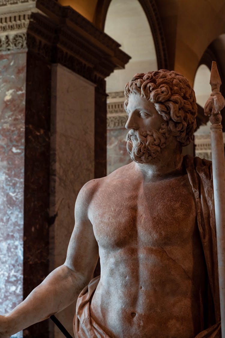 Statue Of Zeus At Olympia In Louvre