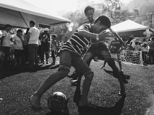 Men Playing Soccer