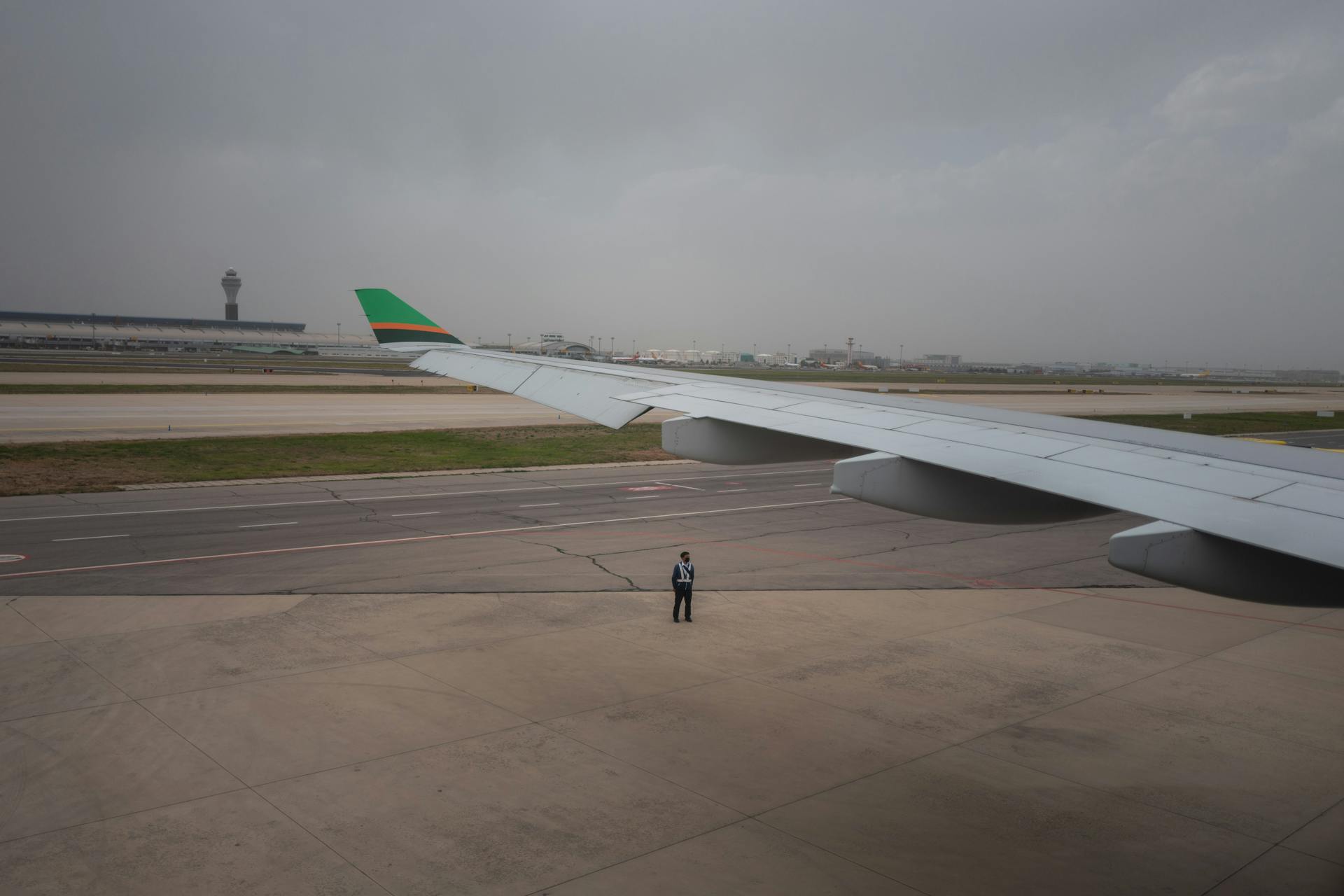 Man Working on Runway