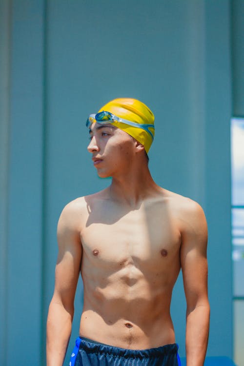Shirtless Young Swimmer