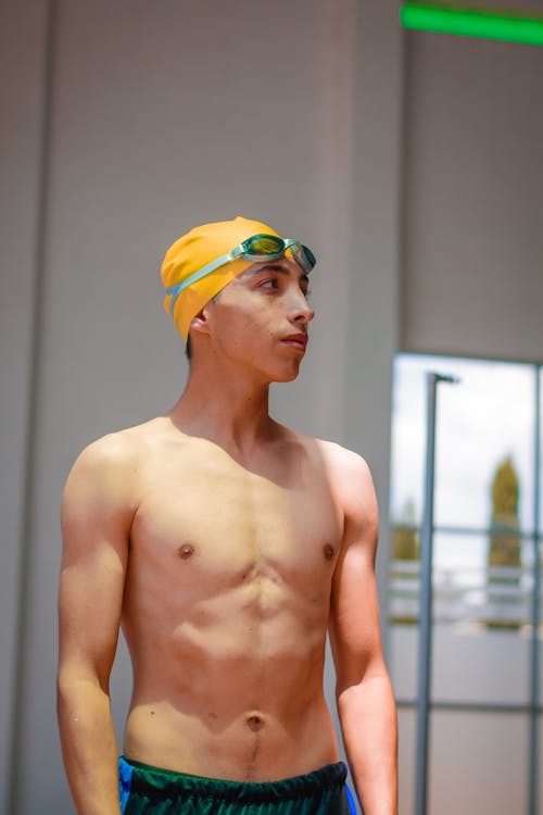 Man in Swim Cap