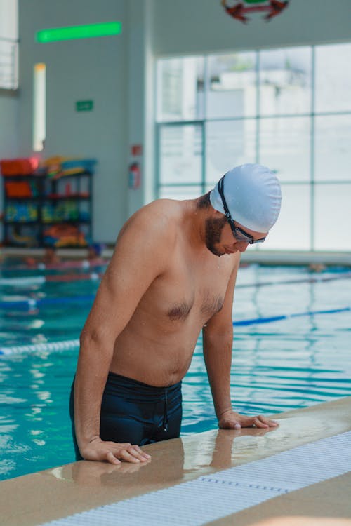 Man in Swimming Pool