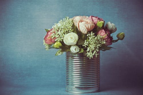 Photo of Bouquet Of Flowers In Can