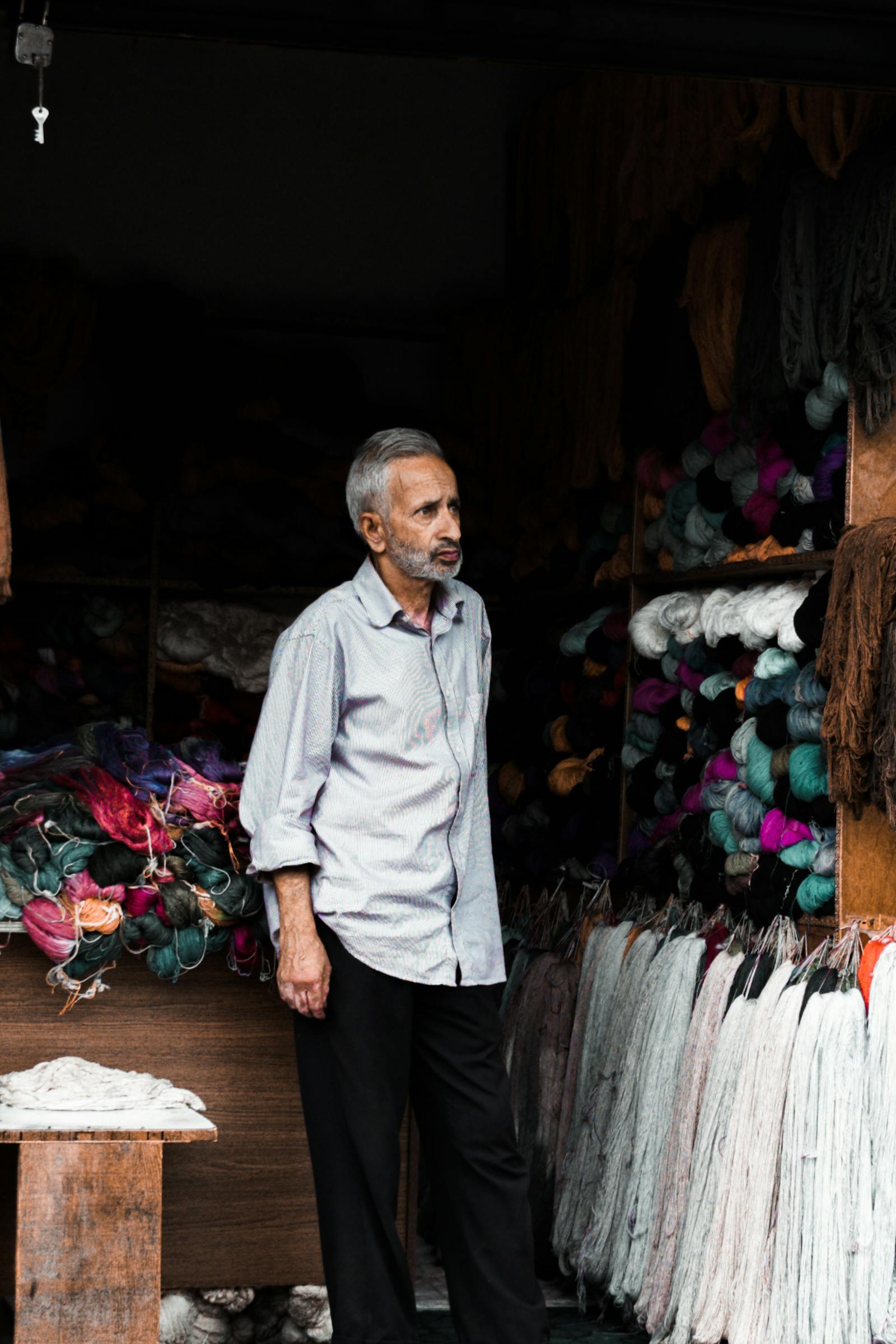 zoomed out cotton field