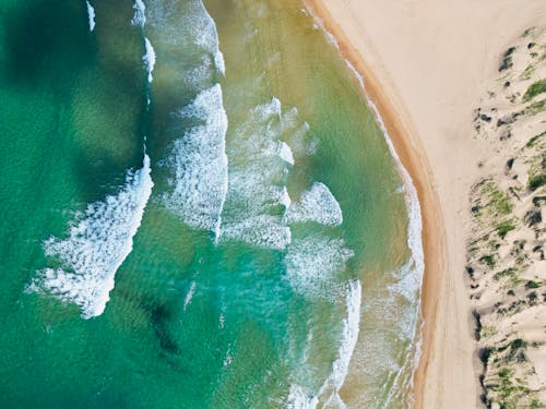 Turquoise Sea and Sandy Beach