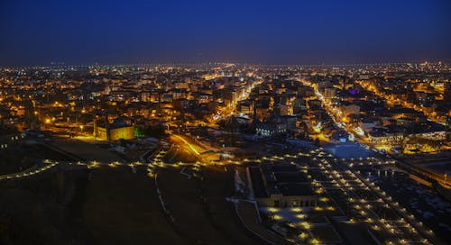Základová fotografie zdarma na téma fotografie města, městské osvětlení, noc