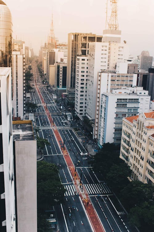 Bird's Eye View Of Roadway