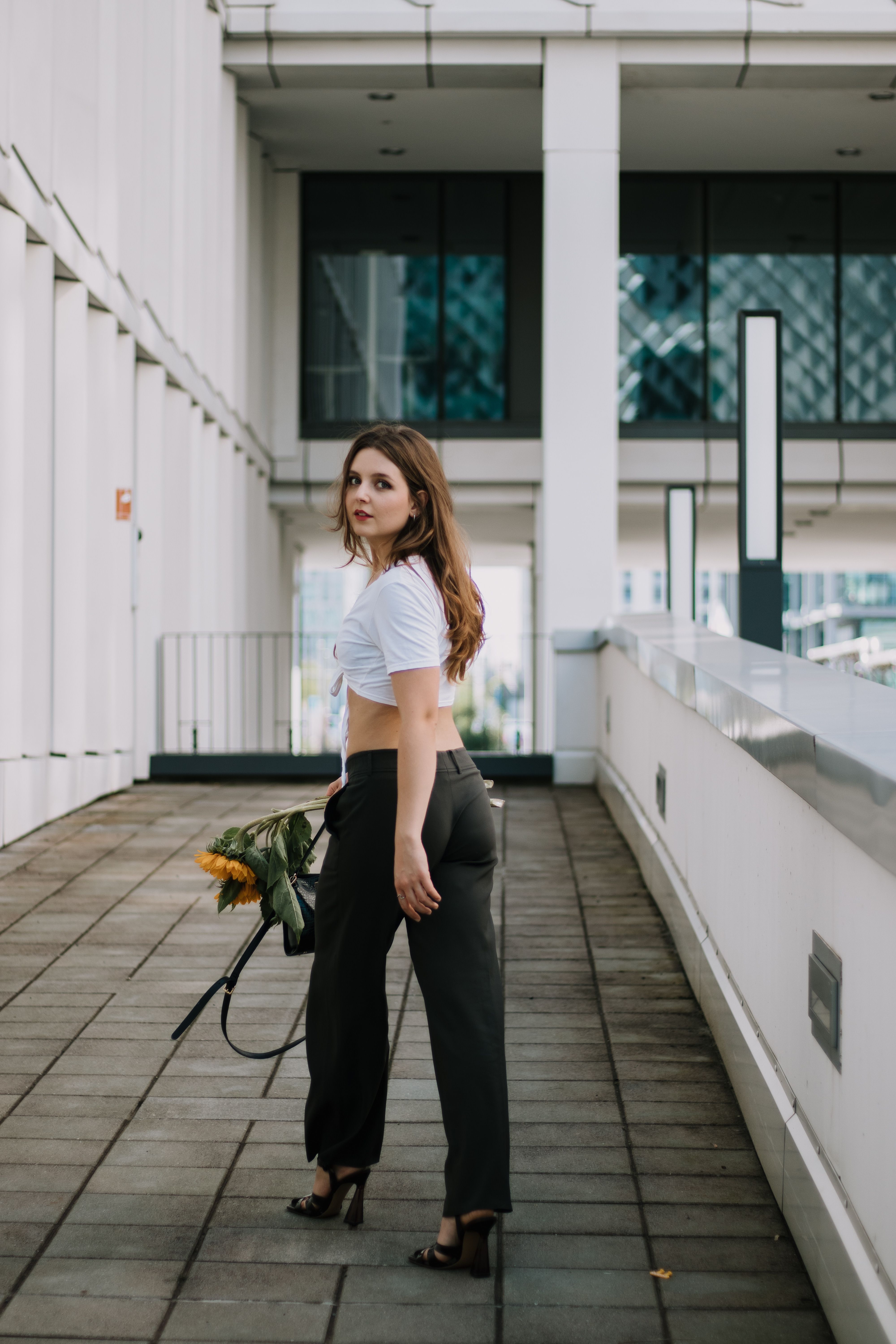 Floral Tied Crop Top main image 1