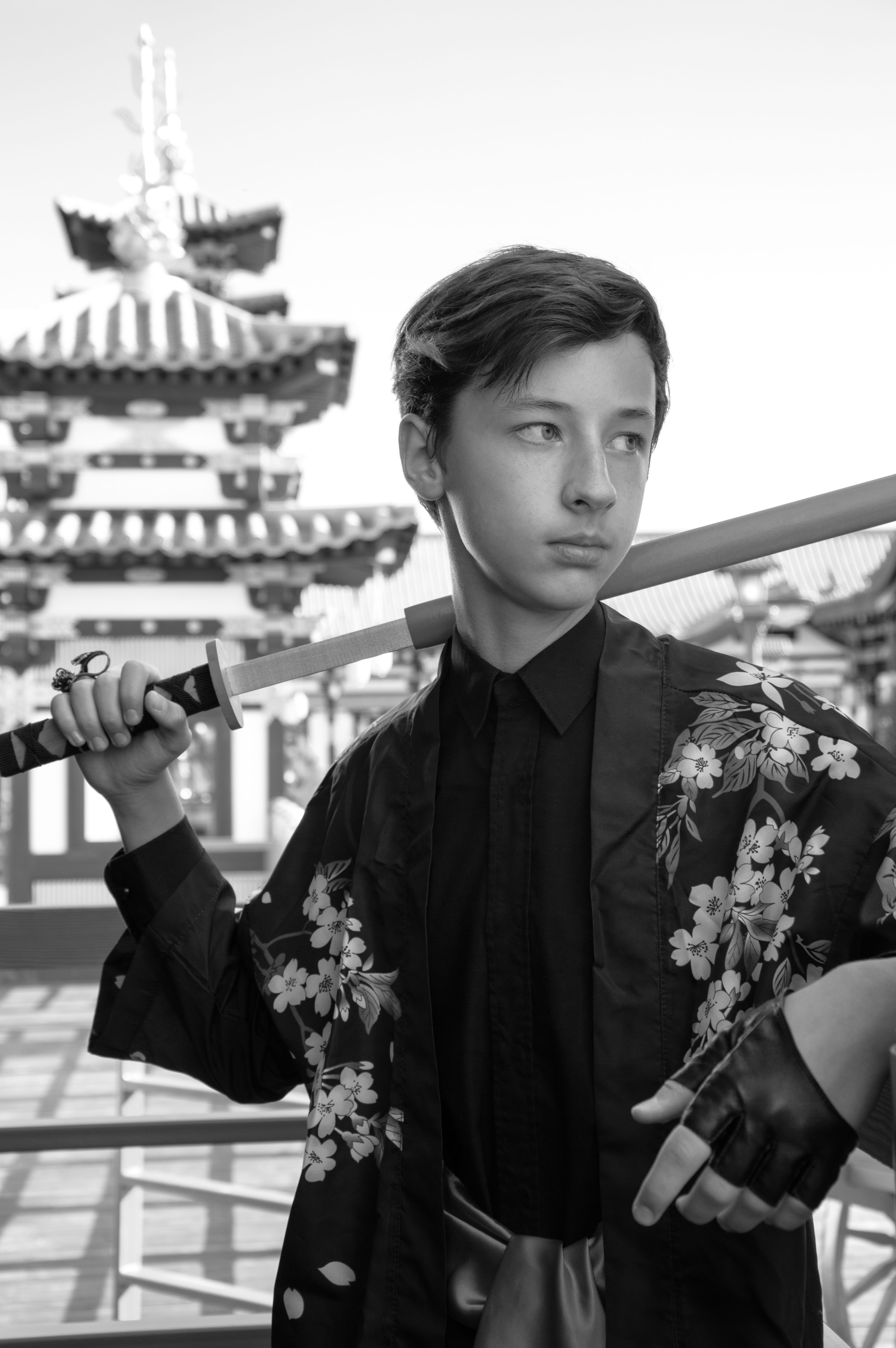 Boy Standing with Sword · Free Stock Photo