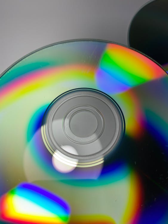 Rainbow Lights on CD Disk ยท Free Stock Photo