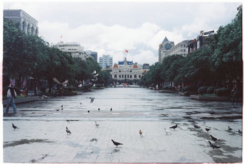 Square in Ho Chi Minh City in Vietnam