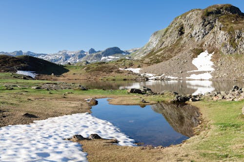 Photos gratuites de chaîne de montagnes, ciel bleu, ciel clair