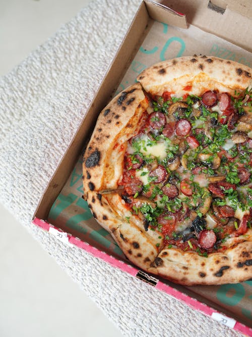 A Box with Italian Pizza