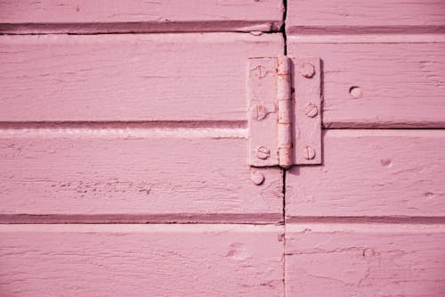 Close-up of a Pink Wooden Surface 