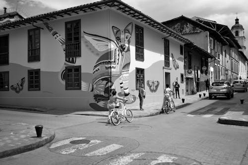 Facade with Mural in Bogota