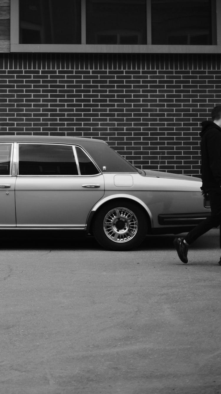 Silver Car On A Street