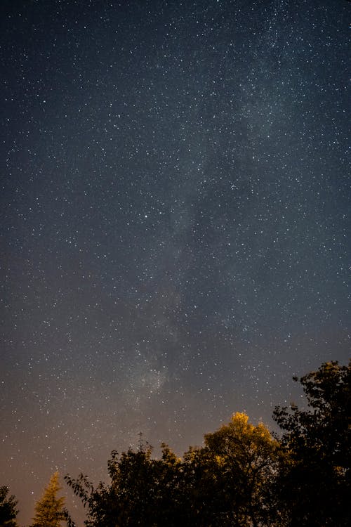 Бесплатное стоковое фото с galaxy, вертикальный выстрел, звездное поле