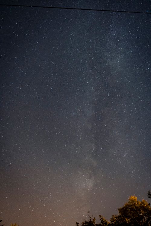 Free Captivating view of the Milky Way galaxy on a clear night, showcasing a star-filled sky. Stock Photo