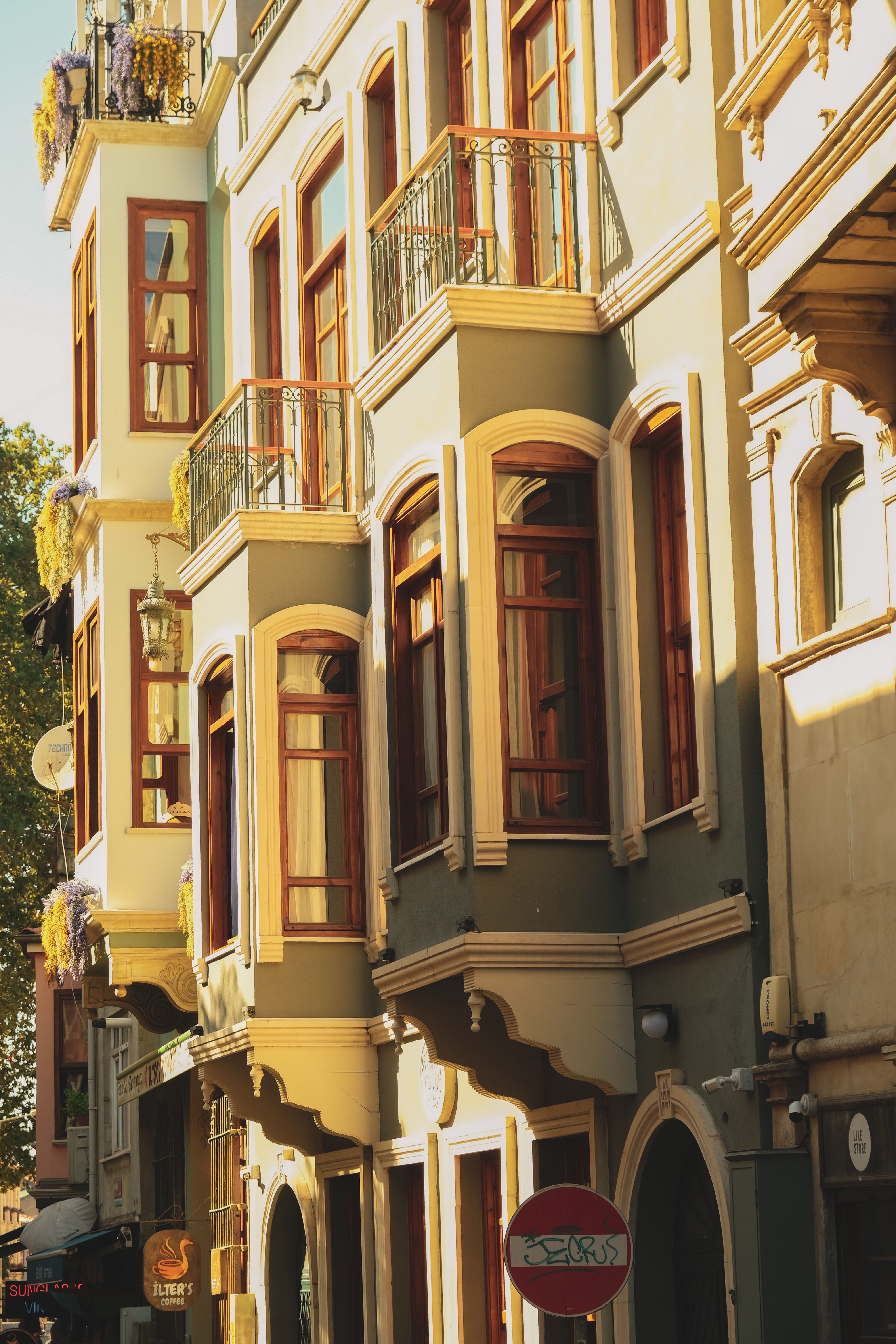 Facade of a Traditional Residential Building · Free Stock Photo