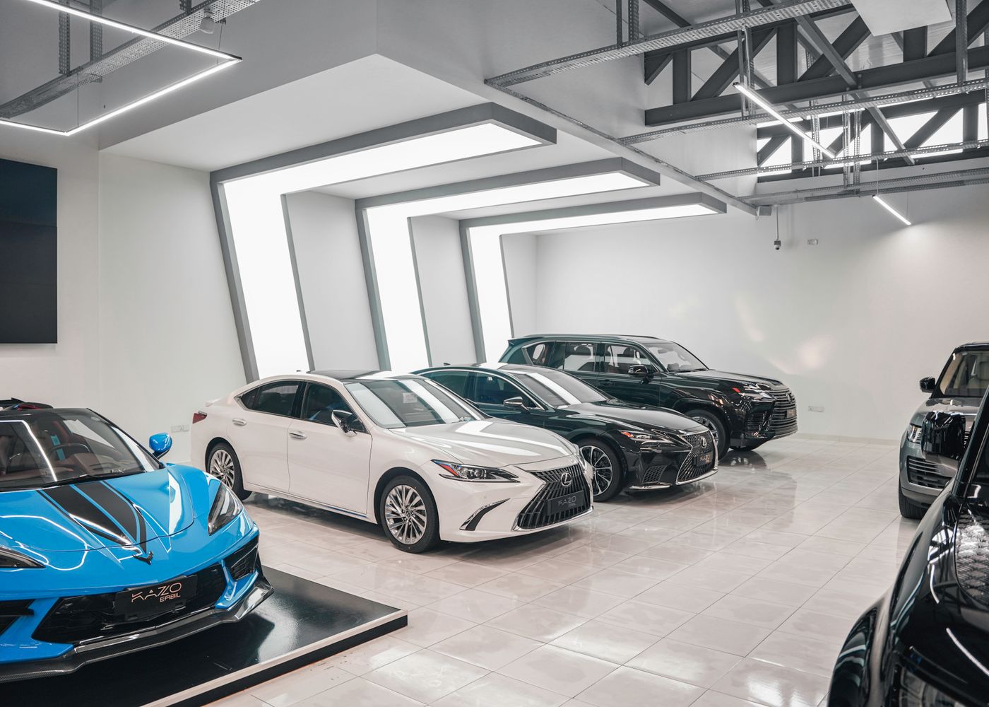 Vault Motors showroom interior in Dubai