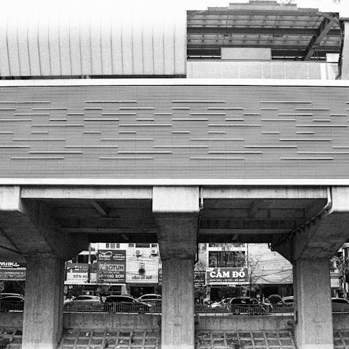 Základová fotografie zdarma na téma beton, budovy, černobílý