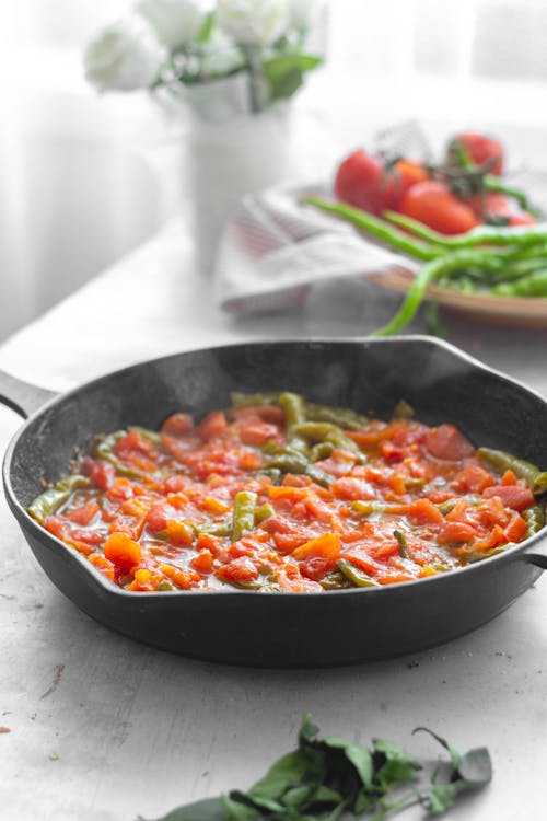 Fried Vegetables on Pan