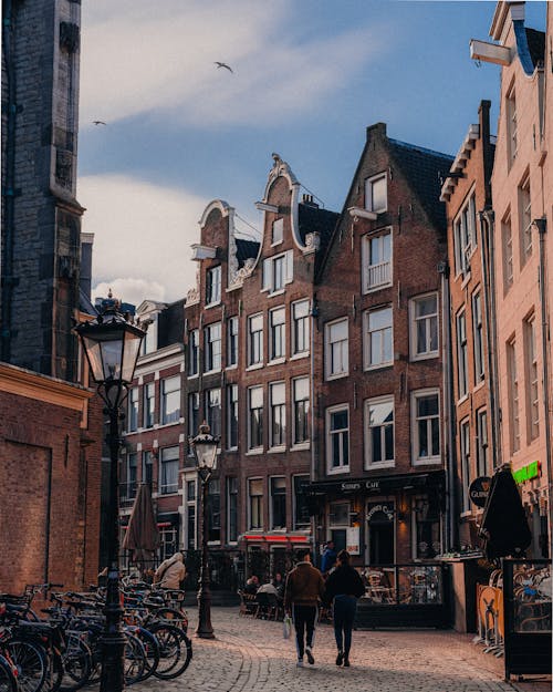 Tenements in Old Town in Amsterdam
