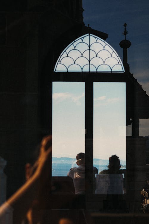 Immagine gratuita di bicchiere, donna, finestra