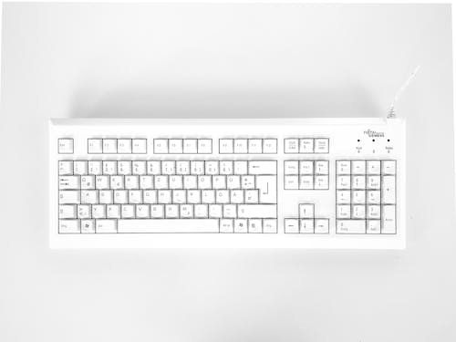 Free Keyboard on White Background Stock Photo