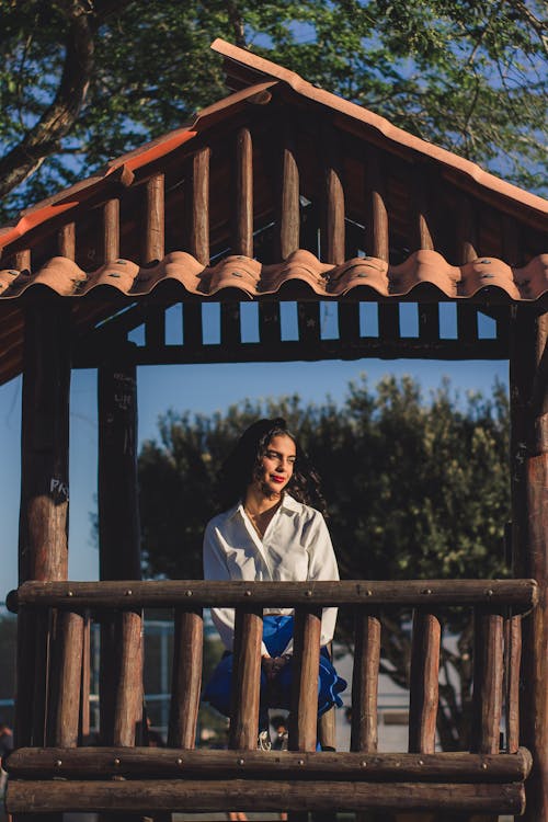 A Woman on a Playground