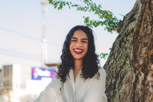 Portrait of a Woman Smiling 