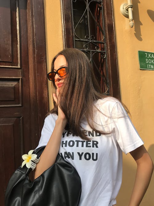 A Young Woman in a T-Shirt