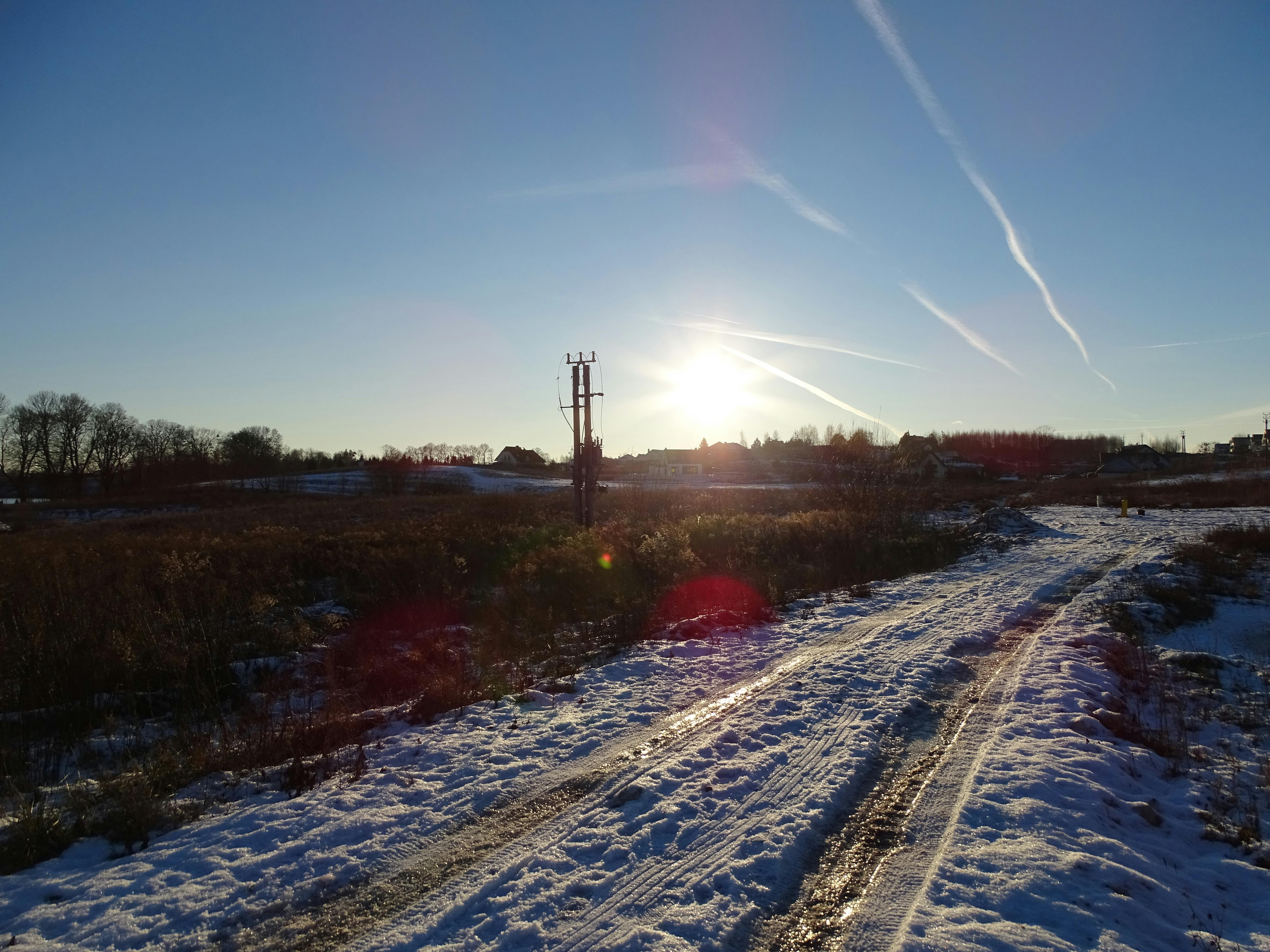 Free stock photo of sky, snow, sunset