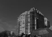 Facade of a Modern Residential Building in City