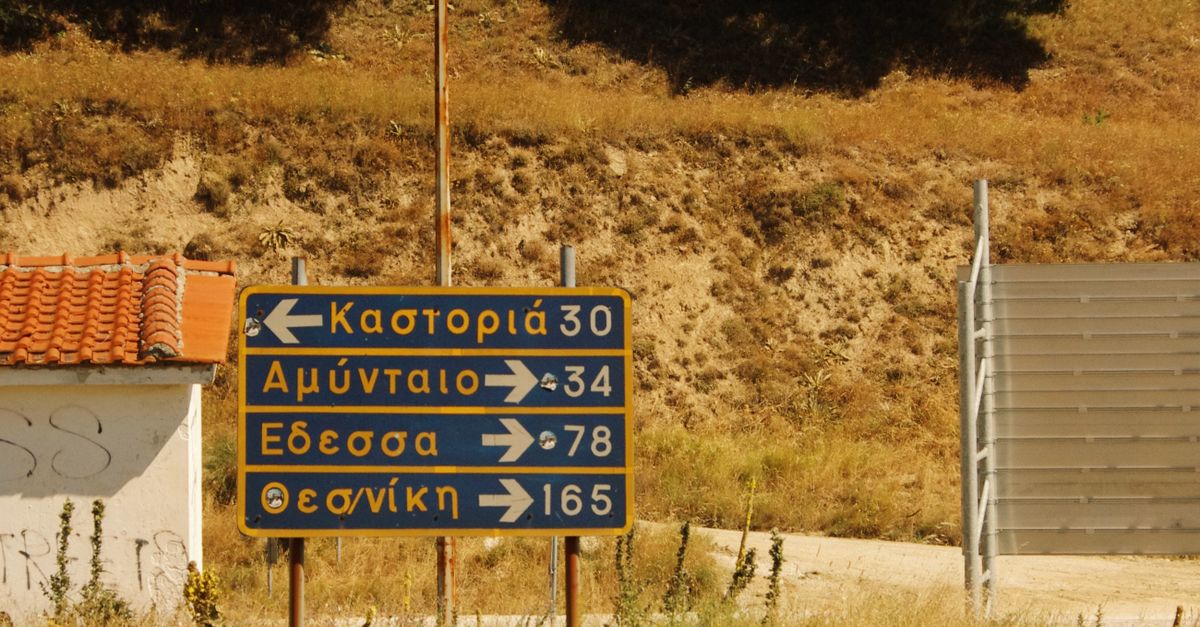 Signs In Greece Direction Signs in Greece · Free Stock Photo