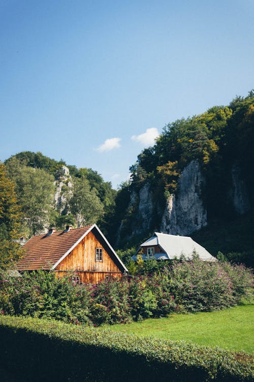 Huts in a Mountain Valley