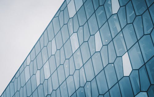 Mosaic Pattern of Windows of a Modern Building