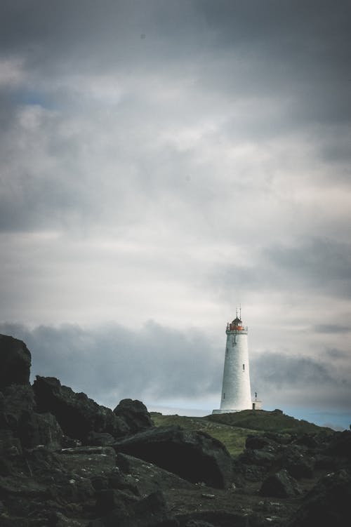 Scenic Photo of the Reykjanesviti Lighthouse in Iceland
