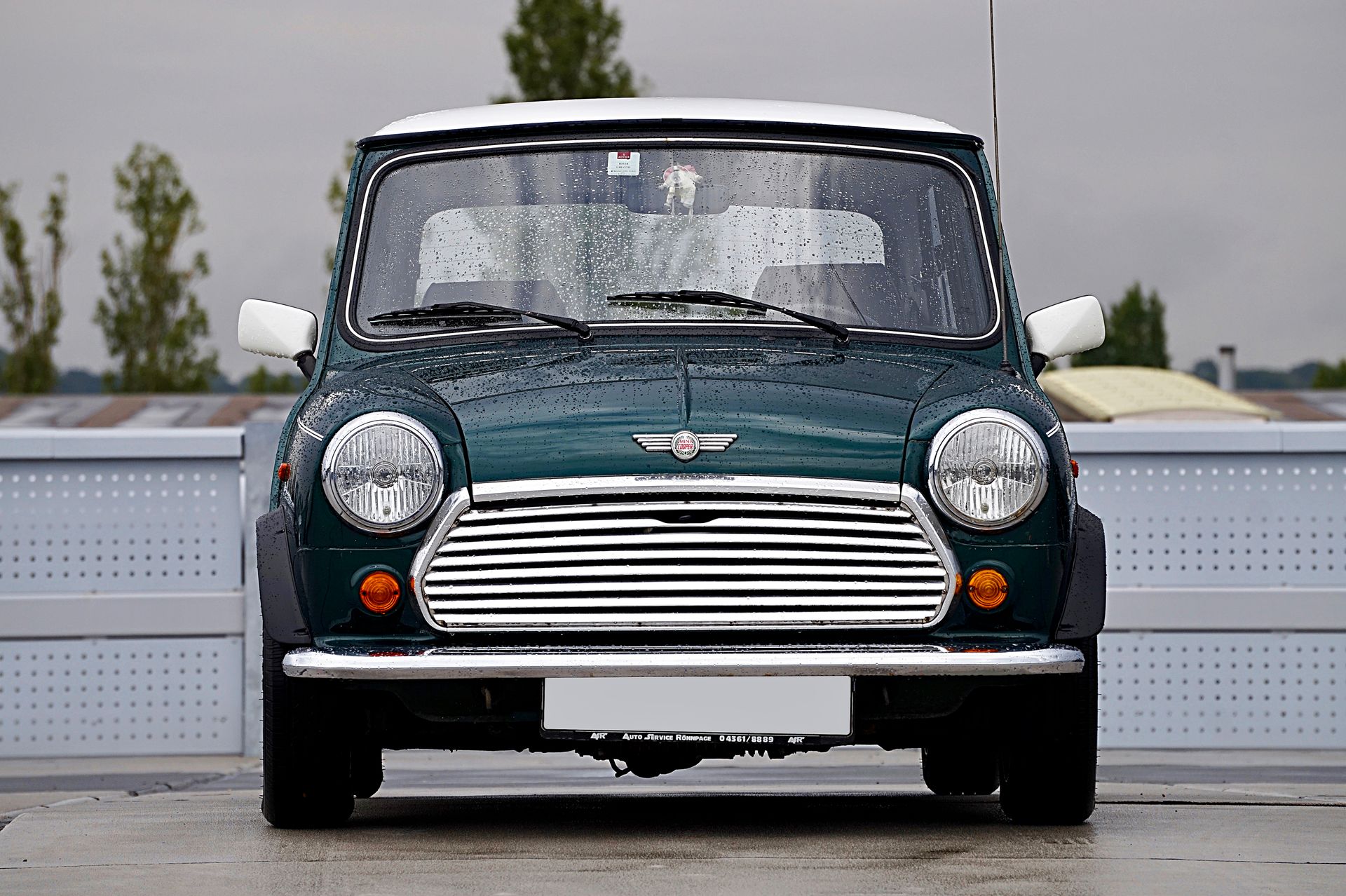 Vintage Mini Cooper on a Street
